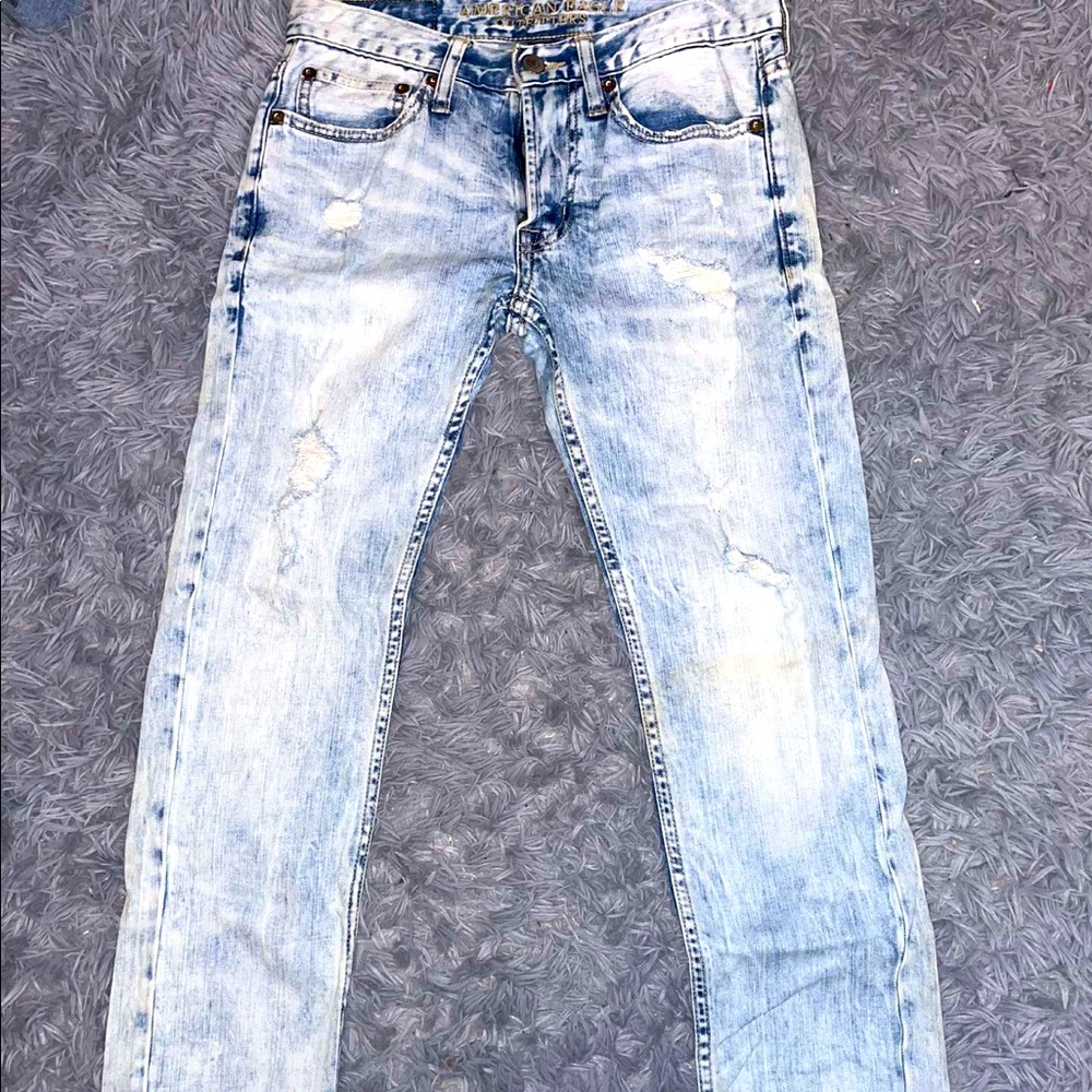 american eagle acid washed men’s jeans